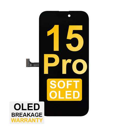(MP+) Soft OLED Assembly for iPhone 15 Pro - Black