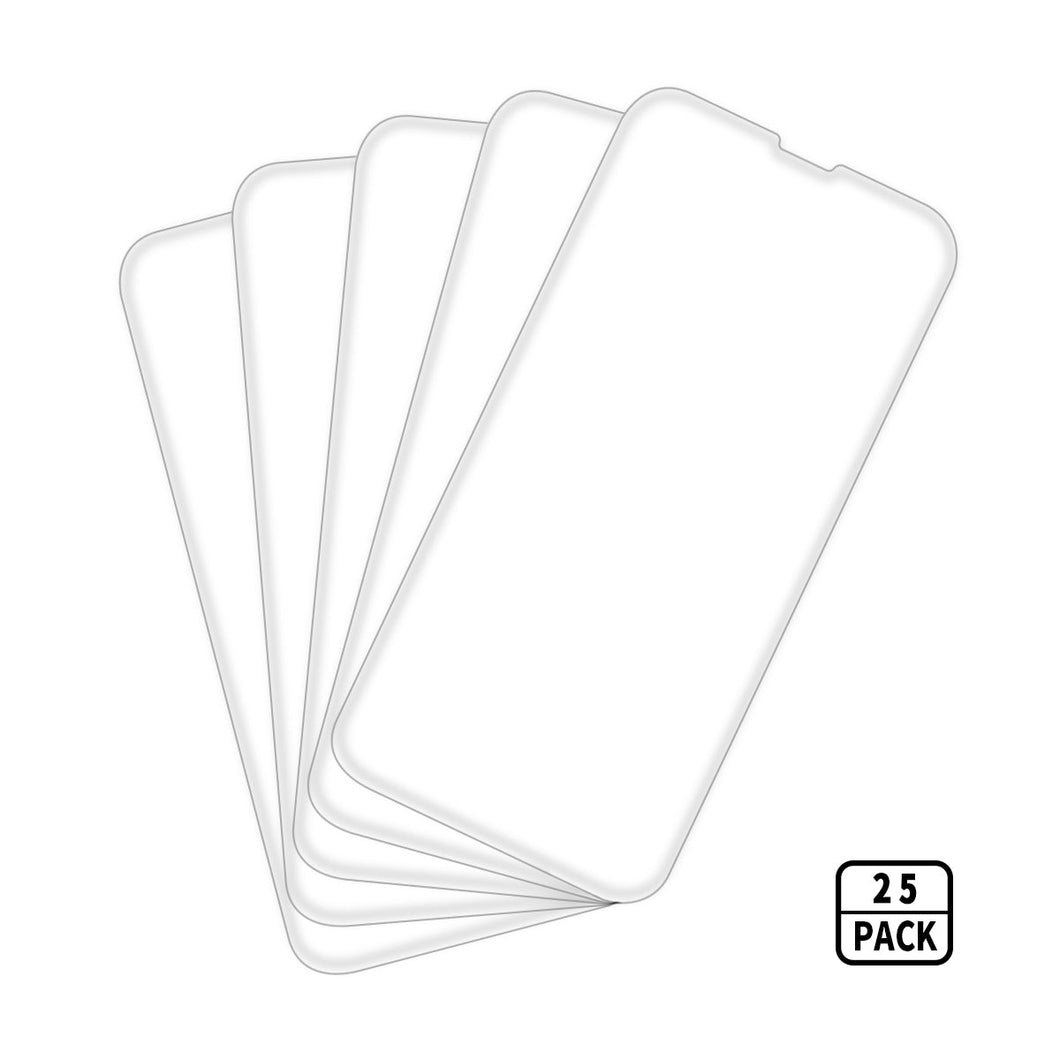 Tempered Glass for iPhone 13 / 13 Pro / 14 - Clear (25 Pack)