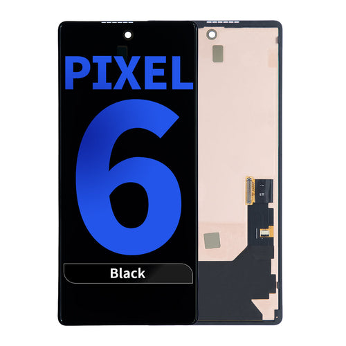 Aftermarket Pro OLED Assembly with Frame for Google Pixel 6 (Without Finger Print Sensor) - Black