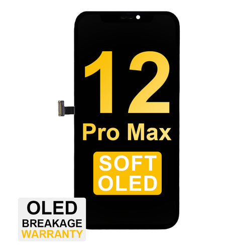 (MP+) Soft OLED Assembly for iPhone 12 Pro Max - Black