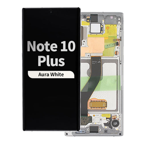 Refurbished OLED Assembly with Frame for Samsung Galaxy Note 10 Plus - Aura White
