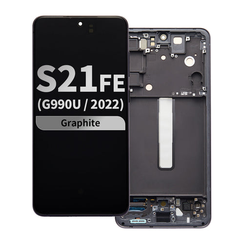 Refurbished OLED Assembly with Frame for Samsung Galaxy S21 FE (G990U / 2022) (US Version) - Graphite