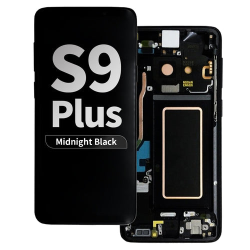Refurbished OLED Assembly with Frame for Samsung Galaxy S9 Plus - Midnight Black